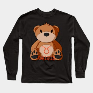 Taurus Teddy Bear Long Sleeve T-Shirt